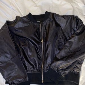 Forever 21 Faux Leather Bomber Jacket